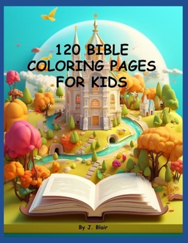 Paperback 120+ Bible Coloring Pages for Kids Book