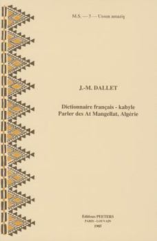 Paperback Dictionnaire Francais-Kabyle. Parler Des at Mangellat (Algerie) [French] Book