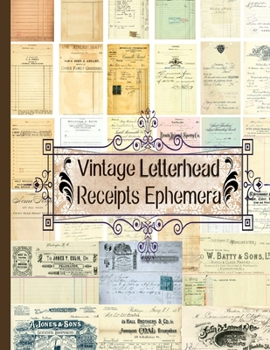 Paperback Vintage Letterhead Receipts Ephemera Book