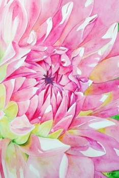 Paperback Pink Dahlia: Journal Book