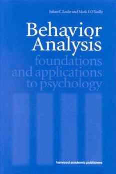 Paperback Behavior Analysis: Foundations and Applications to Psychology Book