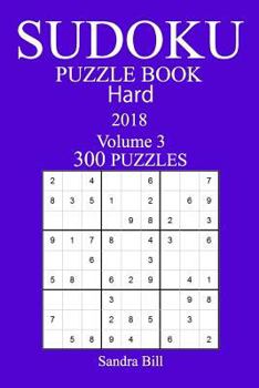 Paperback 300 Hard Sudoku Puzzle Book - 2018 Book