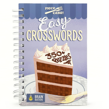 Spiral-bound Piece of Cake Easy Crosswords Book