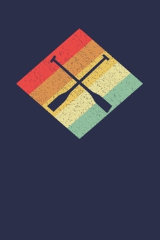 Rower Notebook: Retro Vintage 80s Row 6 x 9 Lined Ruled Journal Gift for Rowers And Rowing Lovers (108 Pages)