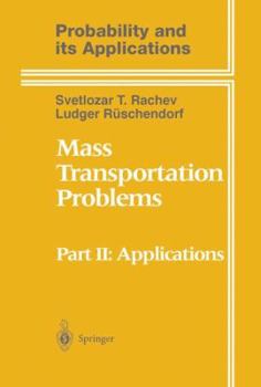 Hardcover Mass Transportation Problems: Applications Book