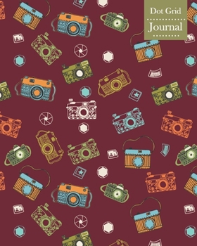 Dot Grid Journal: Notebook Planner with Retro Cameras Themed Cover Design