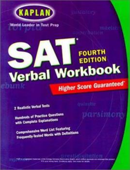 Paperback Kaplan SAT Verbal Workbook Book