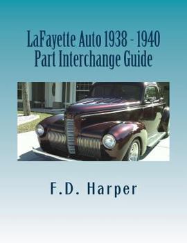 Paperback Lafayette Auto 1938 - 1940 Part Interchange Guide Book