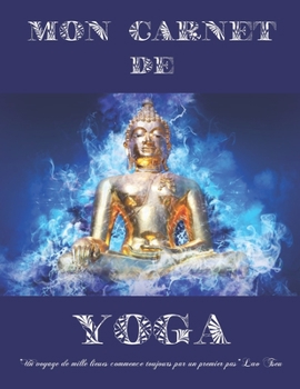 Paperback Mon carnet de Yoga: Format 21,6 cm x 27,9 cm [French] Book