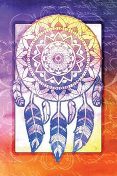 Paperback Mandala Dream Catcher Notebook: Lined Journal Native American Watercolor Art Book