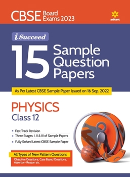 Paperback CBSE Board Exam 2023 I-Succeed 15 Sample Question Papers PHYSICS Class 12th Book