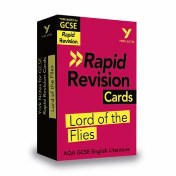 Cards York Notes for Aqa GCSE Rapid Revision Cards: Lord of the Flies Catch Up, Revise and Be Ready for and 2023 and 2024 Exams and Assessments Book