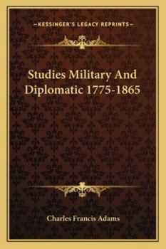 Paperback Studies Military And Diplomatic 1775-1865 Book