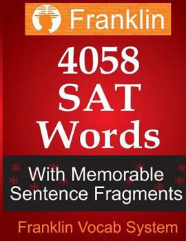 Paperback Franklin 4058 SAT Words With Memorable Sentence Fragments Book