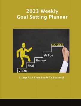 Paperback 2023 Weekly Goal Setting Planner Book