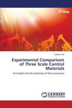 Paperback Experimental Comparison of Three Scale Control Materials Book