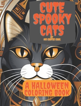 Paperback Cute Spooky Cats: A Halloween Coloring Book