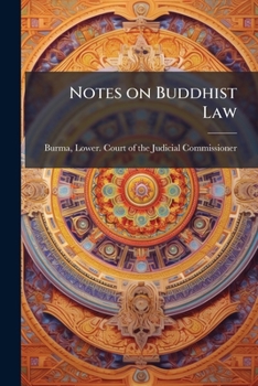 Paperback Notes on Buddhist Law Book