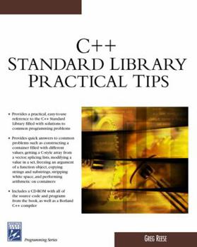 Paperback C++ Standard Library Practical Tips [With CD-ROM] Book