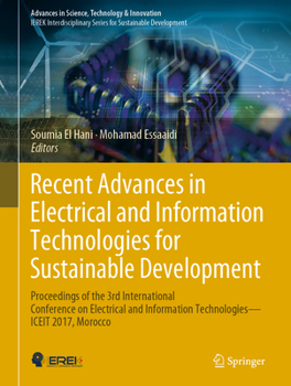 Hardcover Recent Advances in Electrical and Information Technologies for Sustainable Development: Proceedings of the 3rd International Conference on Electrical Book