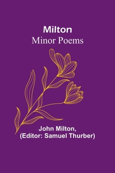 Paperback Milton: Minor Poems Book