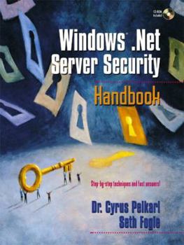 Paperback Windows .Net Server Security Handbook [With CDROM] Book