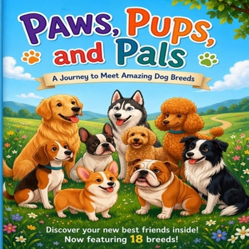 Paperback Paws, Pups, and Pals: A Journey to Meet Amazing Dog Breeds Book
