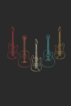 Paperback Guitar Retro: Guitars Notebook, Blank Lined (6" x 9" - 120 pages) Musical Instruments Themed Notebook for Daily Journal, Diary, and Book