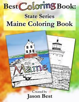 Paperback Best Coloring Book: State Series - Maine Coloring Book