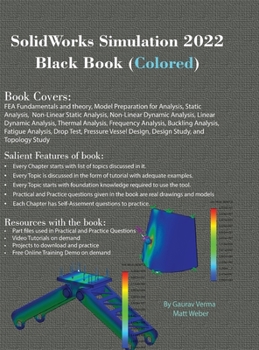 Hardcover SolidWorks Simulation 2022 Black Book (Colored) Book