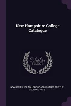 Paperback New Hampshire College Catalogue Book