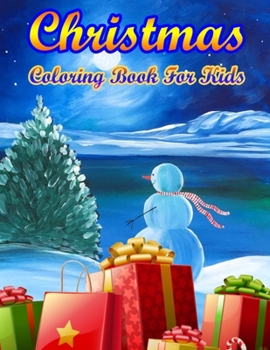 Paperback Christmas Coloring Book For Kids: 50 Christmas Coloring Pages for Kids Book