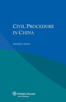 Paperback Civil Procedure in China Book