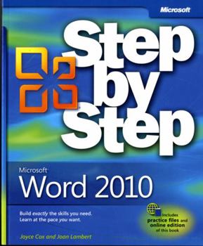 Paperback Microsoft Word 2010 Step by Step Book