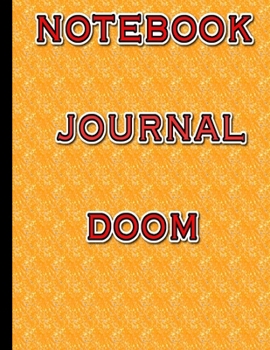 Paperback notebook journal doom: (Journal / Notebook / Diary) gold color Book