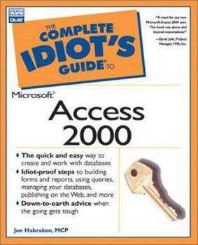 Paperback The Complete Idiot's Guide to Microsoft Access 2000: 6 Book