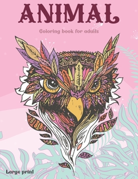 Paperback Coloring Book for Adults Large Print - Animal Book