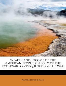 Paperback Wealth and Income of the American People; A Survey of the Economic Consequences of the War Book