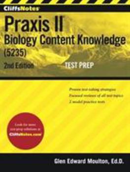 Paperback Cliffsnotes Praxis II Biology Content Knowledge (5235) Book