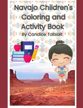 Paperback Navajo Children's Coloring and Activity Book