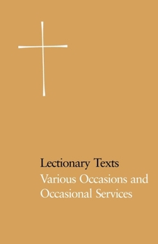 Paperback Lectionary Texts Pew Edition: Various Occasions and Occasional Services Book