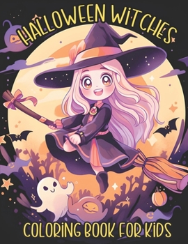 Paperback Halloween Witches Coloring Book for kids Book