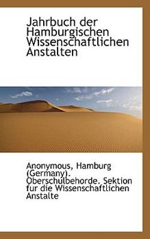 Paperback Jahrbuch Der Hamburgischen Wissenschaftlichen Anstalten Book