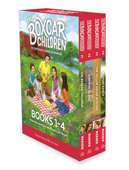 Paperback The Boxcar Children Mysteries Boxed Set 1-4: The Boxcar Children; Surprise Island; The Yellow House; Mystery Ranch Book