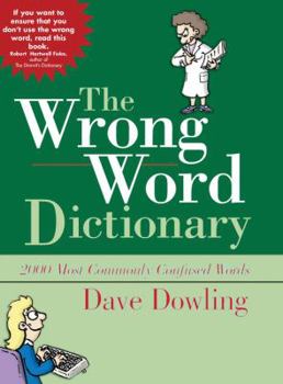 Hardcover The Wrong Word Dictionary Book