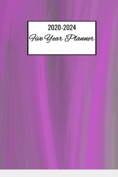 Paperback 2020-2024 Five Year Planner: 2020-2024 Five Year Planning Notebook Write Down Important Dates And Events 6x9 60 Pages - Five Year Purple Planning N Book