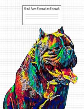 Paperback Graph Paper Composition Notebook: Quad Ruled 5 Squares Per Inch, 110 Pages, American Pitbull Dog Cover, 8.5 X 11 Inches / 21.59 X 27.94 CM Book