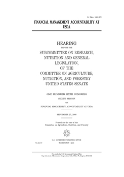 Financial management accountability at USDA