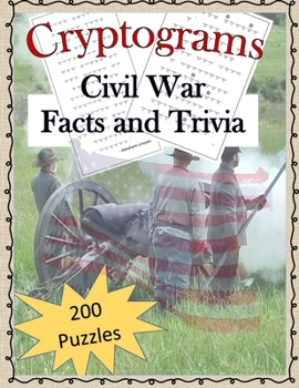Paperback Cryptograms - Civil War Facts and Trivia Book