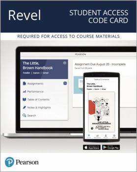 Printed Access Code Revel for the Little, Brown Handbook -- Access Card Book